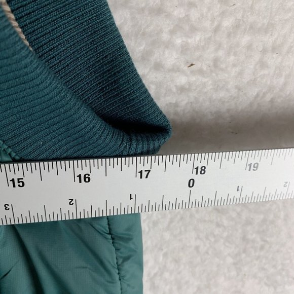 Alpine Design Puffer Vest Jacket Women's XS Teal Full Zip Shortie Quilted 7180 - Picture 4 of 8